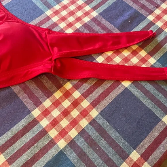 Red Triangle Bikini Top - Picture 4 of 9